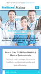 Mobile Screenshot of healthcaremailing.com