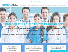 Tablet Screenshot of healthcaremailing.com